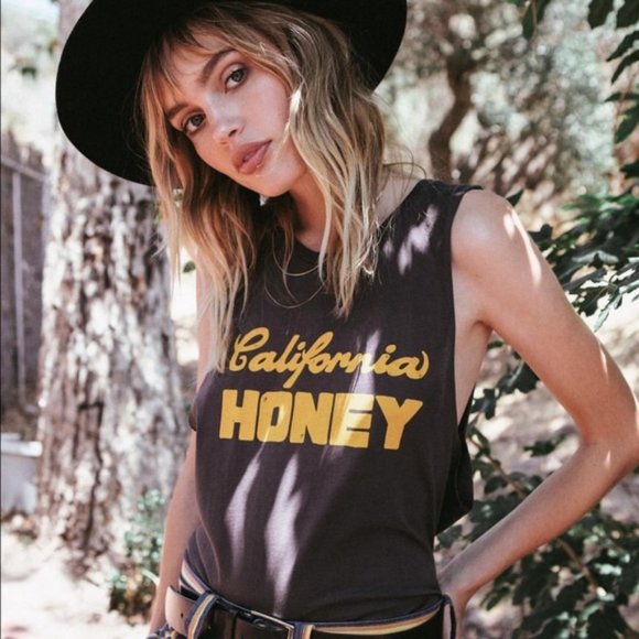 NWT MATE California Honey Vintage Retro Muscle Tee - Picture 1 of 7
